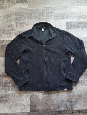 REI Co Op Full Zip Fleece Jacket Mens Size Medium Gray Hike Camp Fish Outdoors